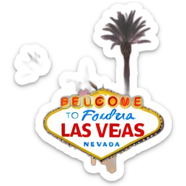 Panneau à l’entrée de Las Vegas  sticker