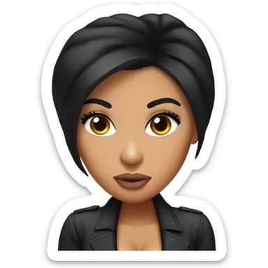Kim Kardashian with big head  sticker