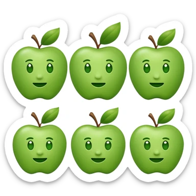 Create a yuan sign emoji in apple emoji style with green color, no text, just the symbol. sticker