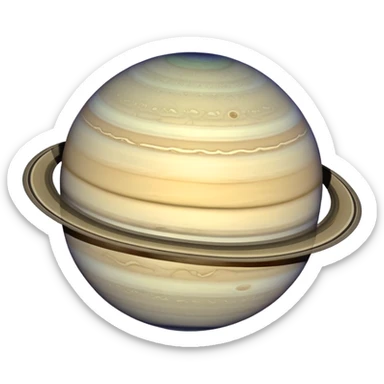 planet saturn with rings sticker