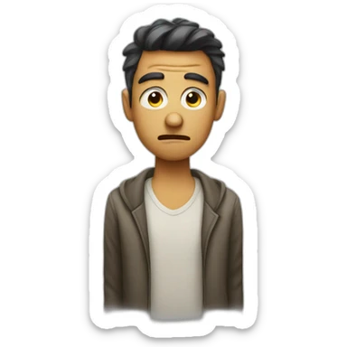 very annoyed person sticker