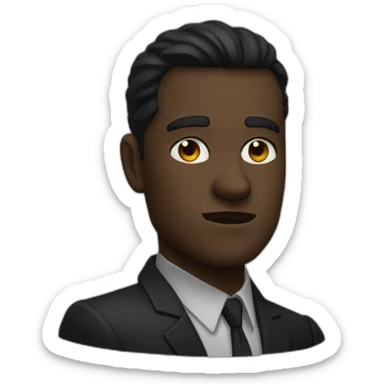 Noir fouetter sticker