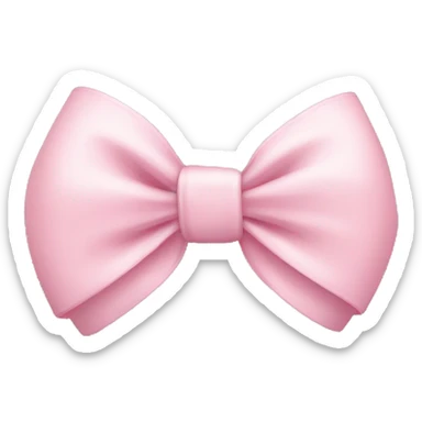 Light pink bow sticker