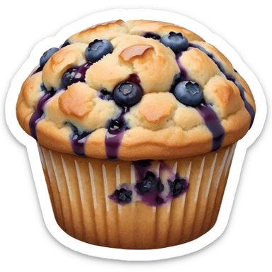 A McDonald's blueberry muffin sticker