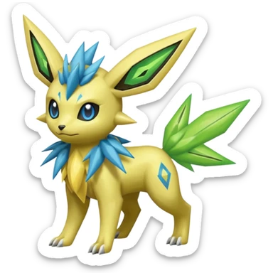Celebi-Zygarde-Electrike-Jolteon-Manectric-Fakémon-fusion, full body sticker