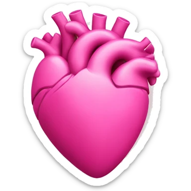 Heart pink  sticker