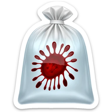 3D render ofForensic Evidence inside a clear plastic evidence bag, sterile lighting, forensic crime scene aesthetic, plastic reflection. sticker