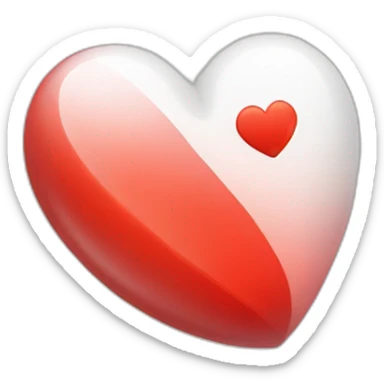 Red Heart with the letter « L » in it sticker