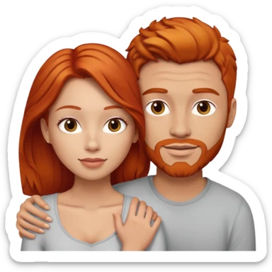 👩🏼‍❤️‍👨🏽 Something like this, but make the guy more lighter and give the girl a bit more red hair like ginger style sticker
