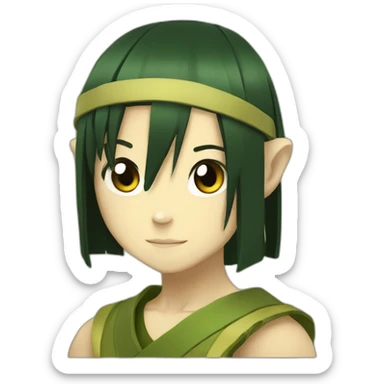 toph from avatar the last airbender sticker