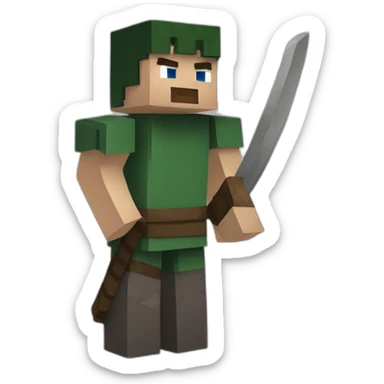 standing-french-minecraft-ninja sticker