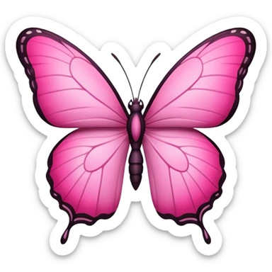 Borboleta rosa sticker