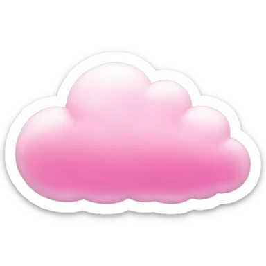 pink cloud sticker