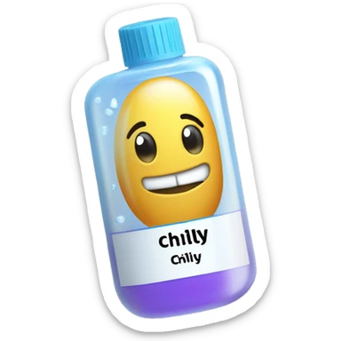 gel with label that says "chilly" sticker