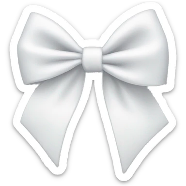 White bow sticker