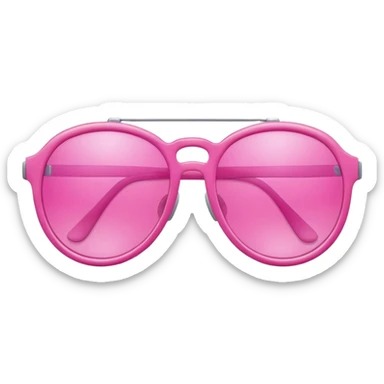Pink sunglasses sticker