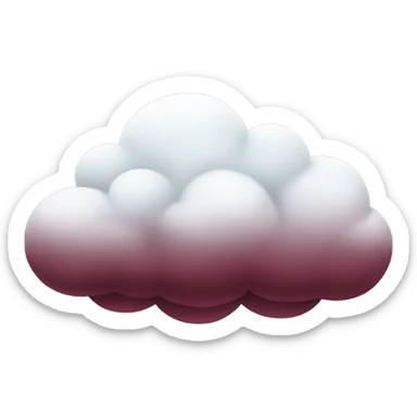 burgundy ☁️ cloud  sticker