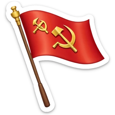 Communist-flag sticker