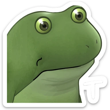 The letters t I t put together  sticker