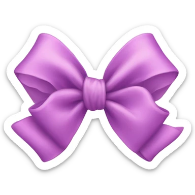Cute bow sticker