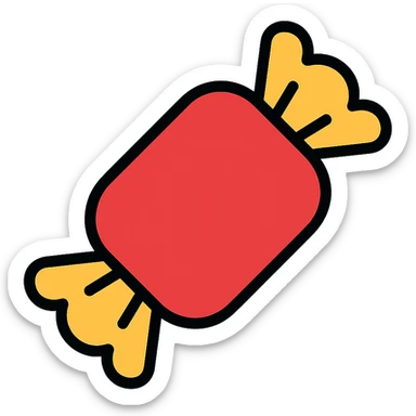 candy wrapper sticker