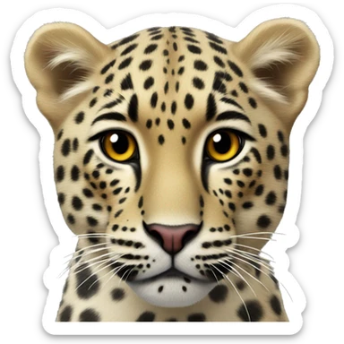 amur leopard sticker