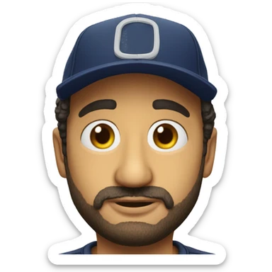 Cyril Hanouna avec une casquette  sticker