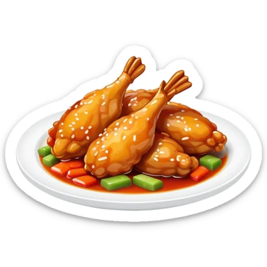 Sweet and sour chicken sticker