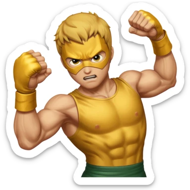 iron fist punch sticker