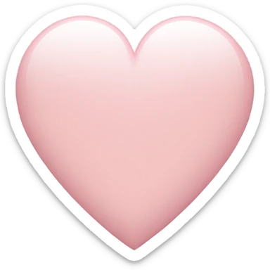 Light pink heart sticker