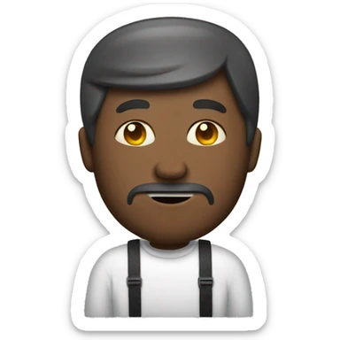 Un hombre con máscara de gato sticker