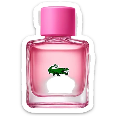 Lacoste pink perfume  sticker