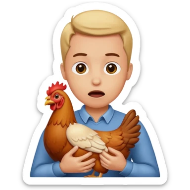 choking the chicken sticker