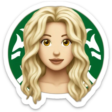 Starbucks logo looks like shakira sticker