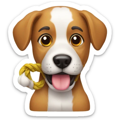 dog tug toy sticker