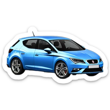 Seat leon III bleu étoilé sticker
