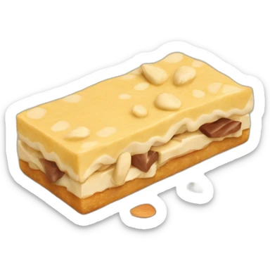 Turrón de Jijona con almendras y niel sticker