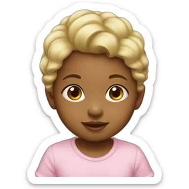 Baby girl olive sticker