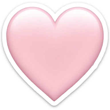 Light pink heart sticker