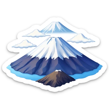 Mount Fuji with a clean background sticker