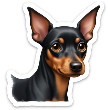 miniature pinscher  sticker