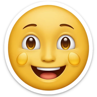 Laughing loud tear emoji yellow face sticker