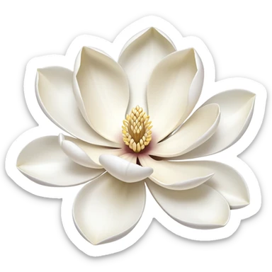 magnolia flower sticker