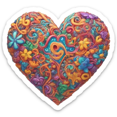 Love you with all my heart sticker