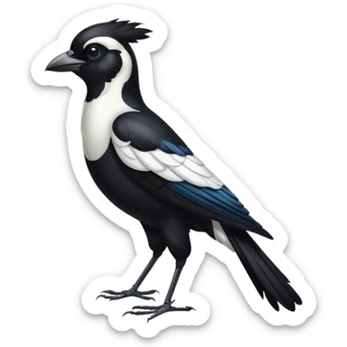 I want a magpie emoji standing sticker