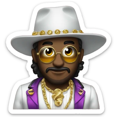 the letter "Z" dressed as a pimp sticker