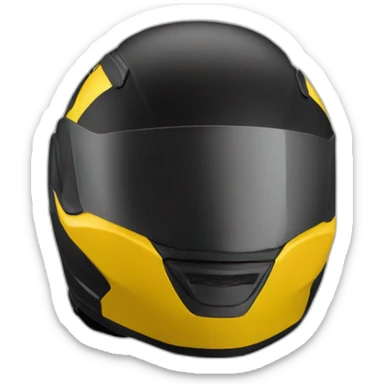 casco de moto negro sticker