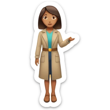  woman standing in front of a long road, looking forward with confidence—behind her, multiple closed doors symbolizing rejection, but one door ahead is glowing, representing the path forward. In her hand, she holds a small bright light, symbolizing her knowing—her guide. sticker