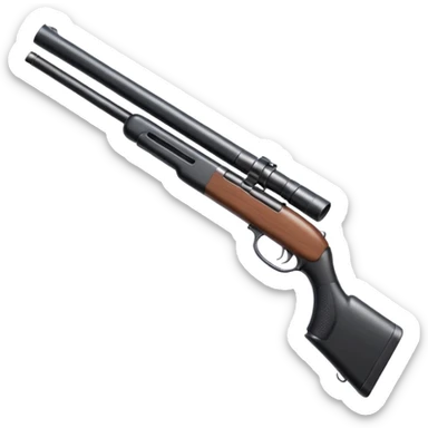 Black shotgun sticker