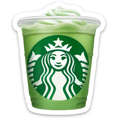 Iced matcha Starbucks drink  sticker